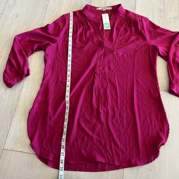 Stitch Fix 41 Hawthorn Colibri Solid Tab Blouse size L - Picture 2 of 8